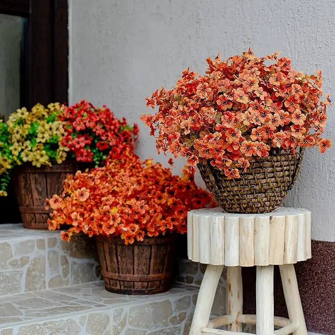 Kunstblumen Herbstdeko — Willkommen in der Farbenpracht des Herbstes 5 Bündel pro Set Mivoza Deutschland