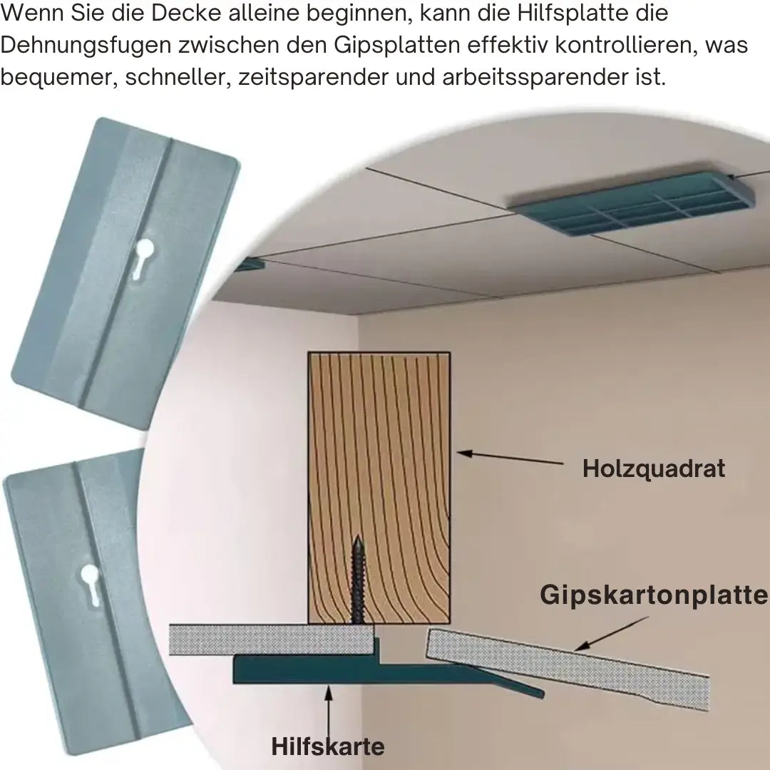 Kunststoff-Deckenpaneel-Befestigungsplatten für einfache Ein-Personen-Installation Mivoza Deutschland