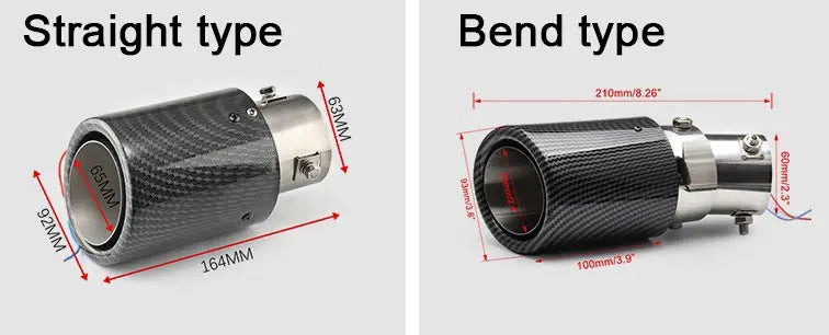 LED-Auspuffrohrspitze – Kohlefaser mit hitzebeständigem Flammeneffekt Mivoza Deutschland