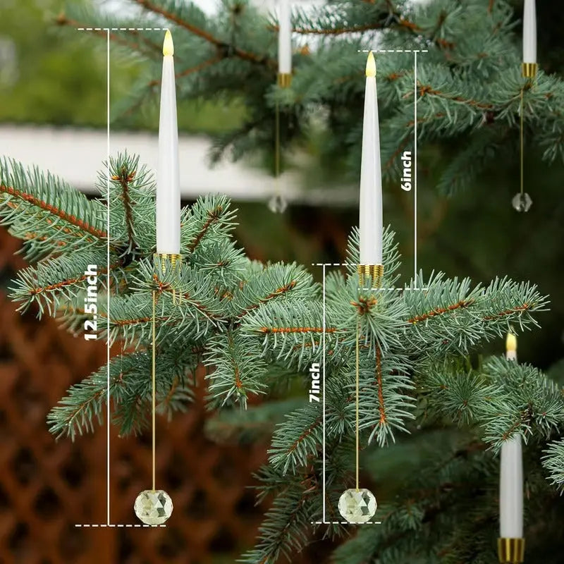 LED-Christbaumkerzen mit Kristallkugel – Realistischer Flammeneffekt Mivoza Deutschland