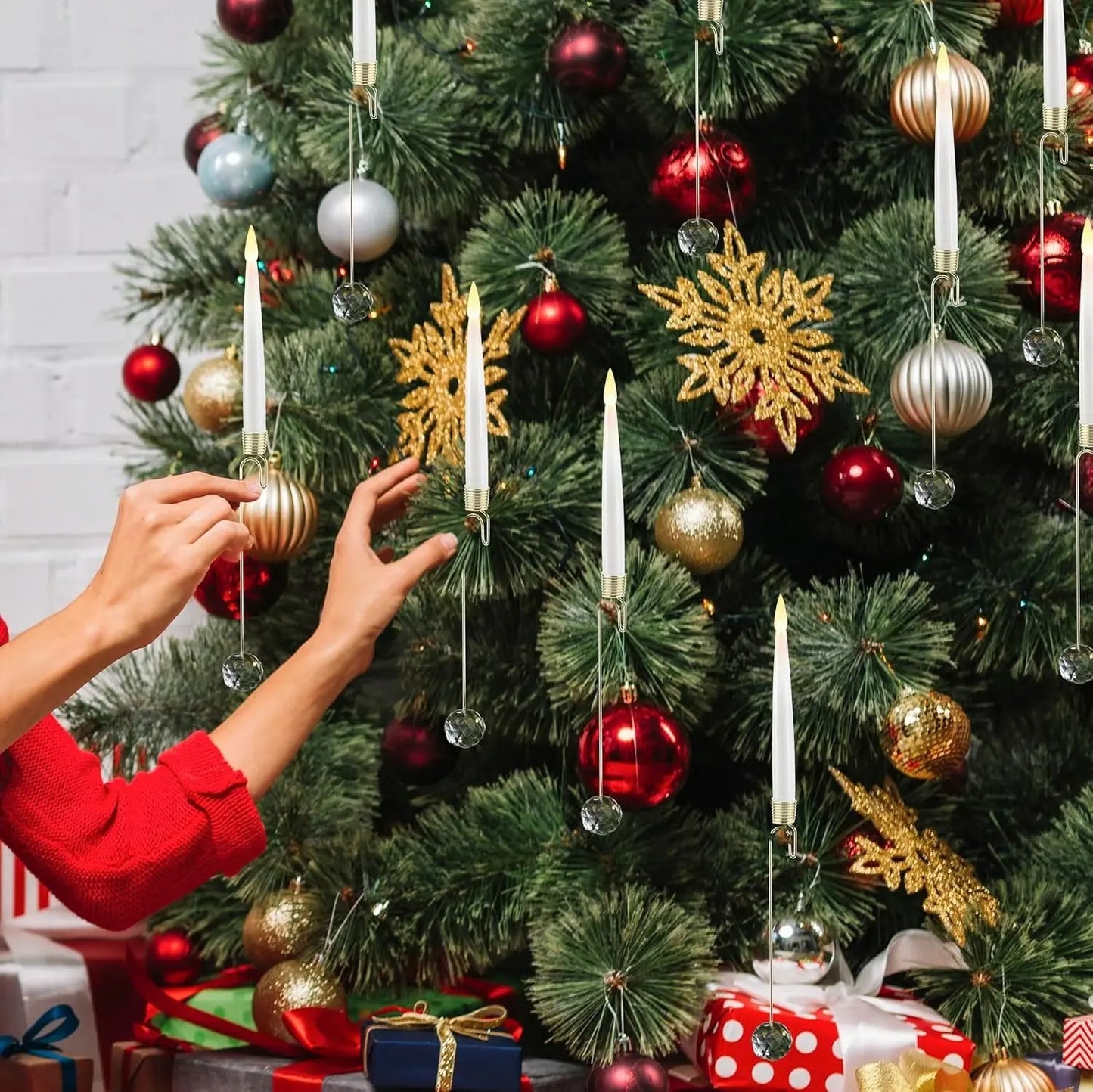 LED-Christbaumkerzen mit Kristallkugel – Realistischer Flammeneffekt Mivoza Deutschland