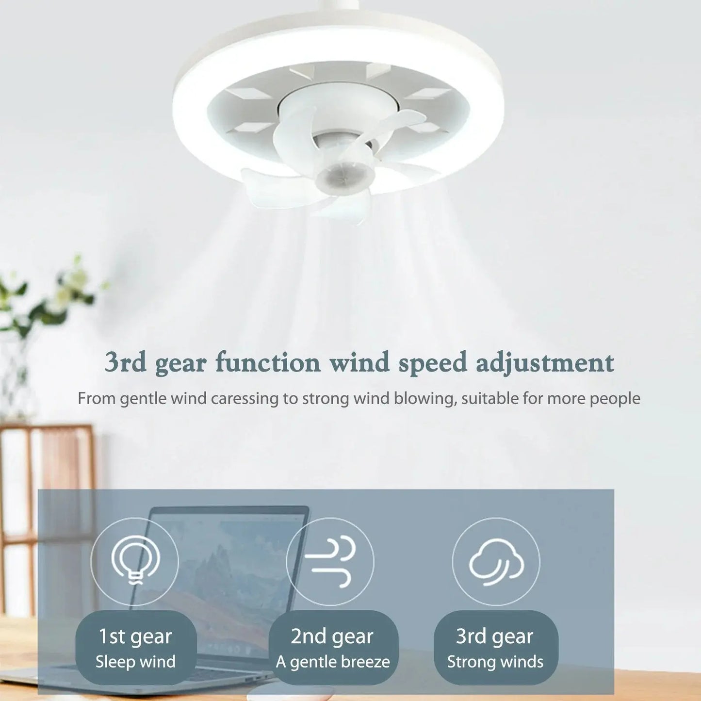 LED-Deckenventilator mit Fernbedienung – Leise & Stilvolle Kühlung Mivoza Deutschland