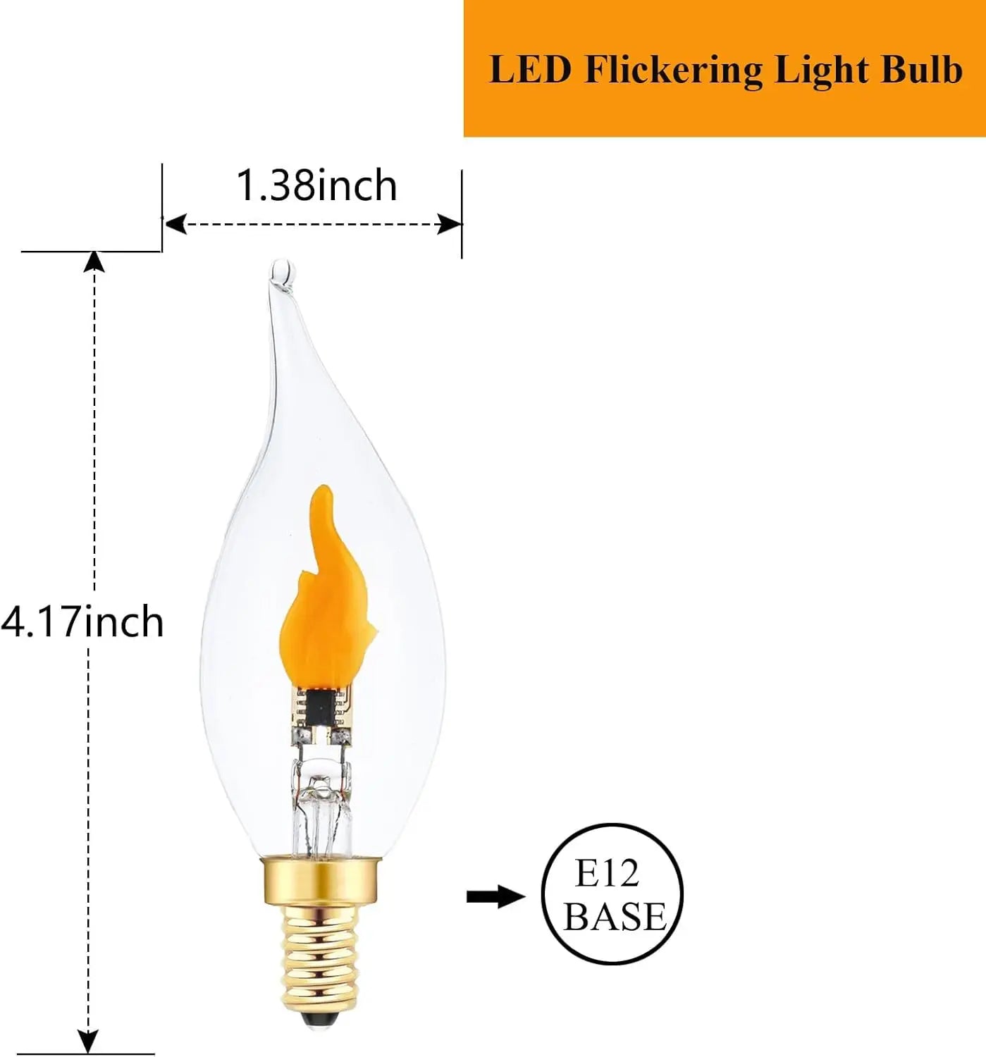 LED Flackerlicht Birne — Gemütliche Beleuchtung für Flur & Eingang 2er-Set Mivoza Deutschland