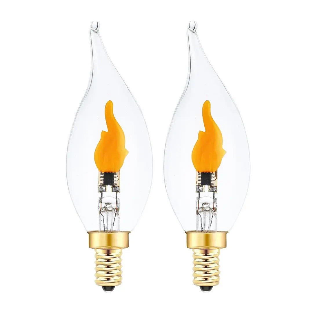 LED Flackerlicht Birne — Gemütliche Beleuchtung für Flur & Eingang 2er-Set Mivoza Deutschland