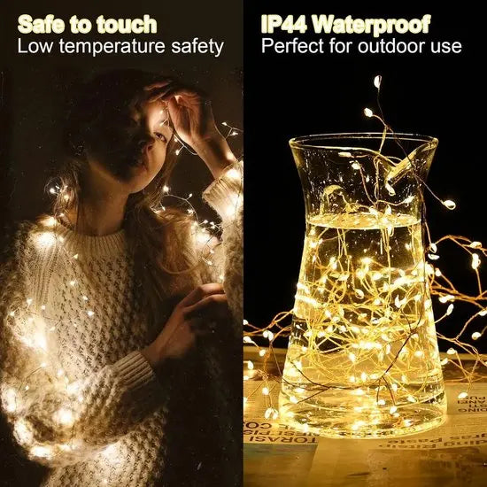 LED-Lichterkette Kupferdraht – Warmweißes Ambiente für innen & außen Mivoza Deutschland