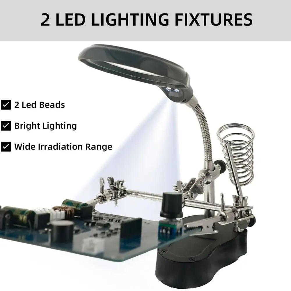 LED-Lupenlötstation verstellbar – Für Platinen, Reparaturen & Schmuck Mivoza Deutschland