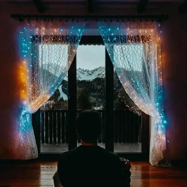 LED Regenbogen Vorhang Lichter — Farbwechsel Wasserdicht Dekoration Mivoza Deutschland