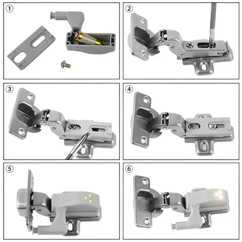 LED-Scharnier-Innenbeleuchtung - 10er-Pack Mivoza Deutschland