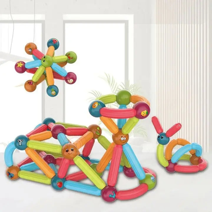 Lernspiel Magnetische Bauklötze für Kreatives Bauen und Spielen Mivoza Deutschland