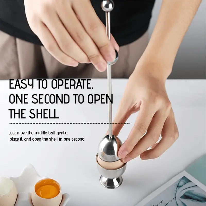 🔥Stainless Steel Egg Cracker Tool🍳🥚 Zorenza