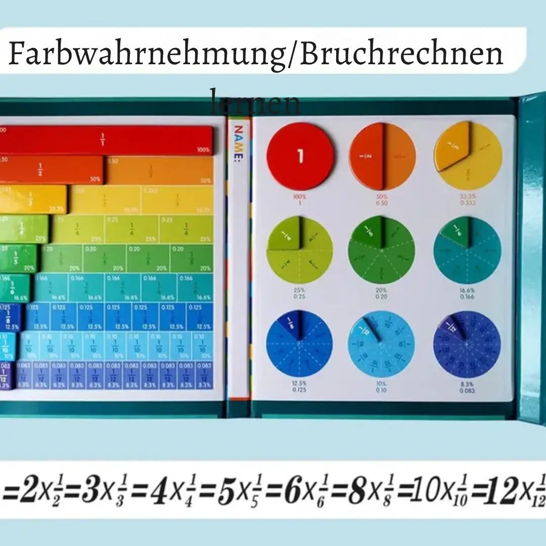 Magnetische Bruchlern-Kacheln — Interaktives Mathe-Set für Kinder Mivoza Deutschland