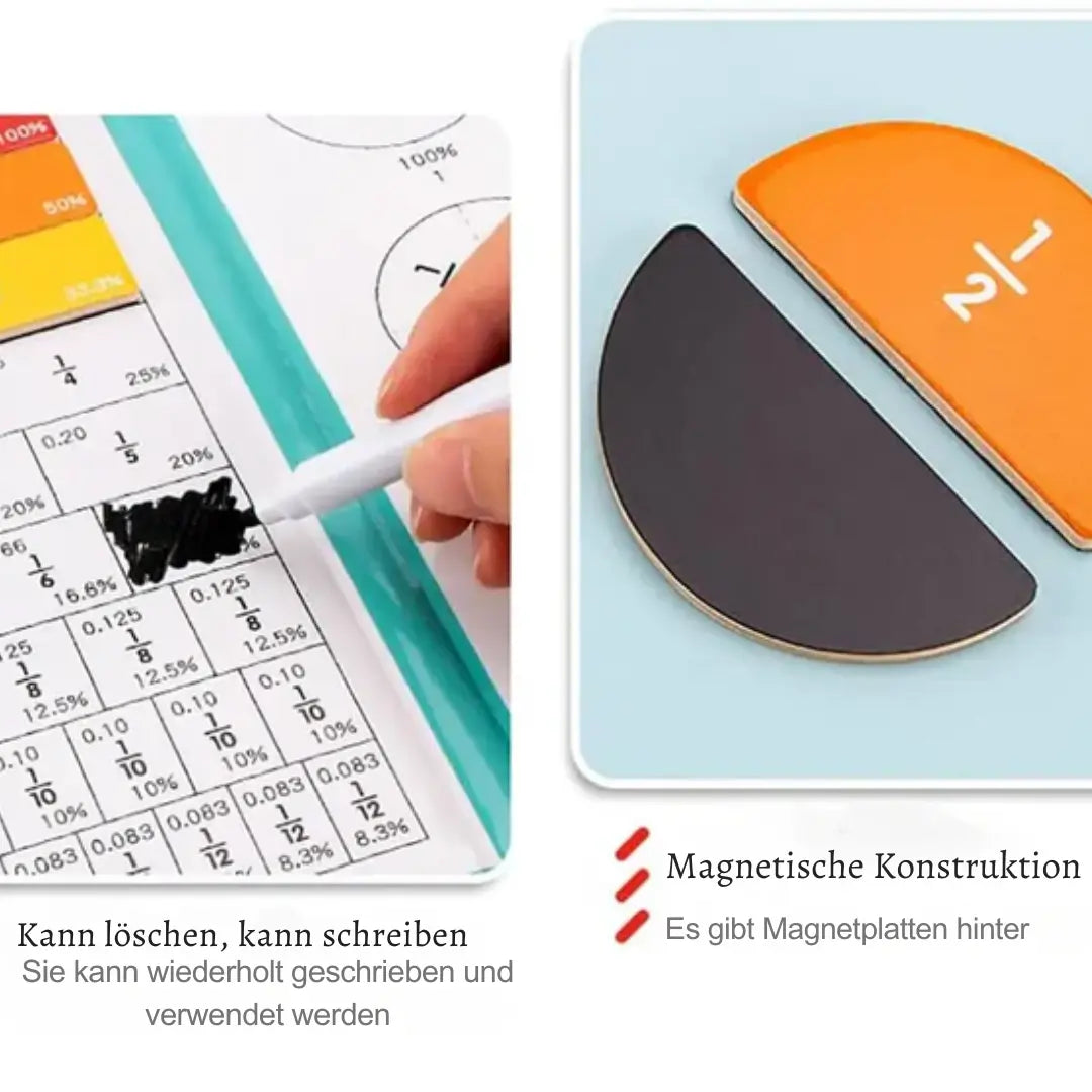 Magnetische Bruchlern-Kacheln — Interaktives Mathe-Set für Kinder Mivoza Deutschland