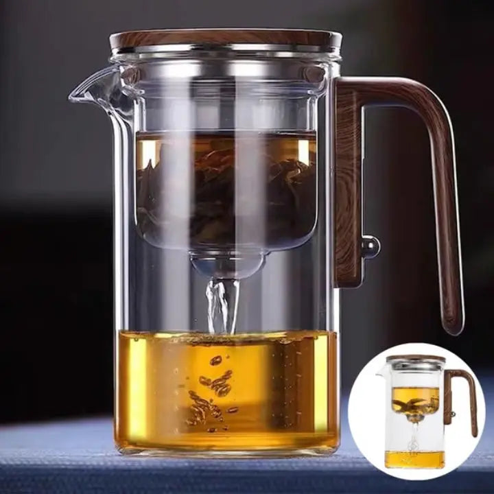 Magnetische Glas-Teekanne mit integriertem Tee-Ei Mivoza Deutschland