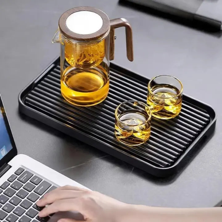 Magnetische Glas-Teekanne mit integriertem Tee-Ei Mivoza Deutschland