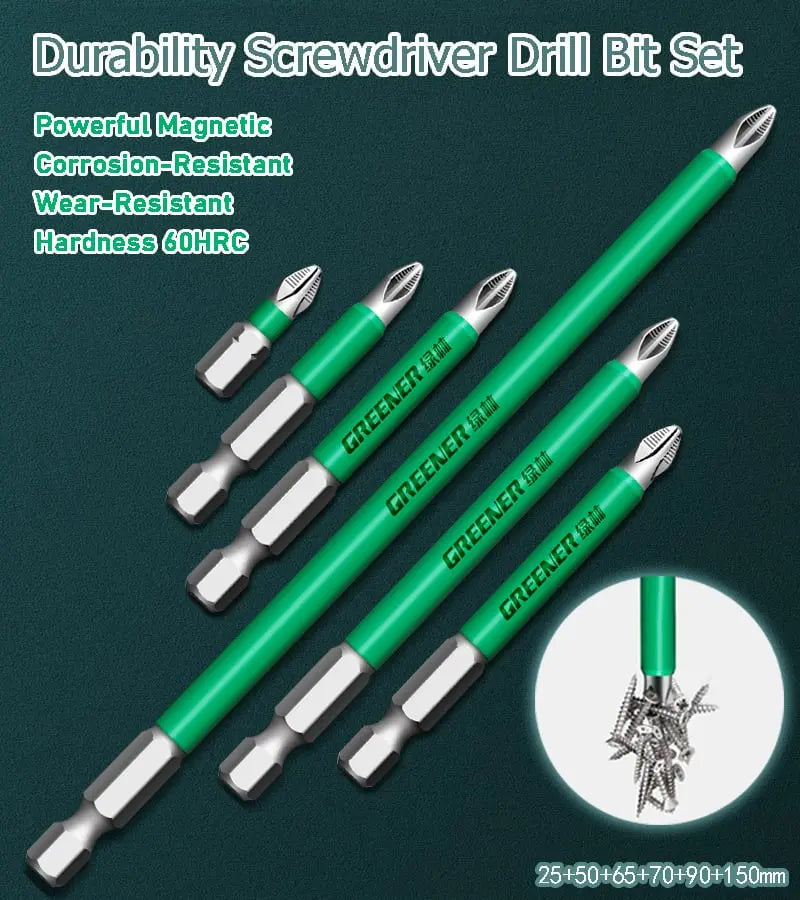 Magnetisches Schraubendreher-Bohrerbit-Set (6 Stück) Mivoza Deutschland