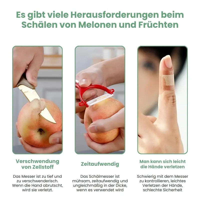 Manueller rotierender Obstschäler Mivoza Deutschland