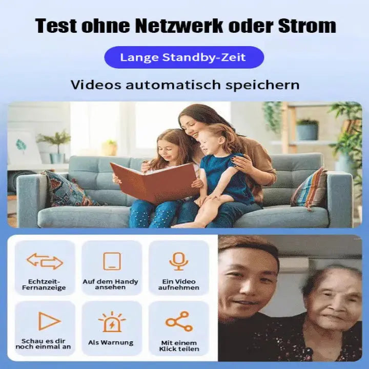 Mini Drahtlose WiFi Kamera 1080P HD | mit kostenloser 32GB Speicherkarte Mivoza Deutschland