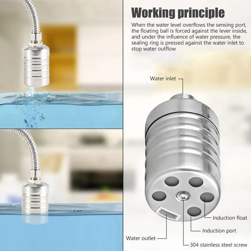 Mini-Schwimmerventil aus Edelstahl – Automatische Wasserstandskontrolle Mivoza Deutschland