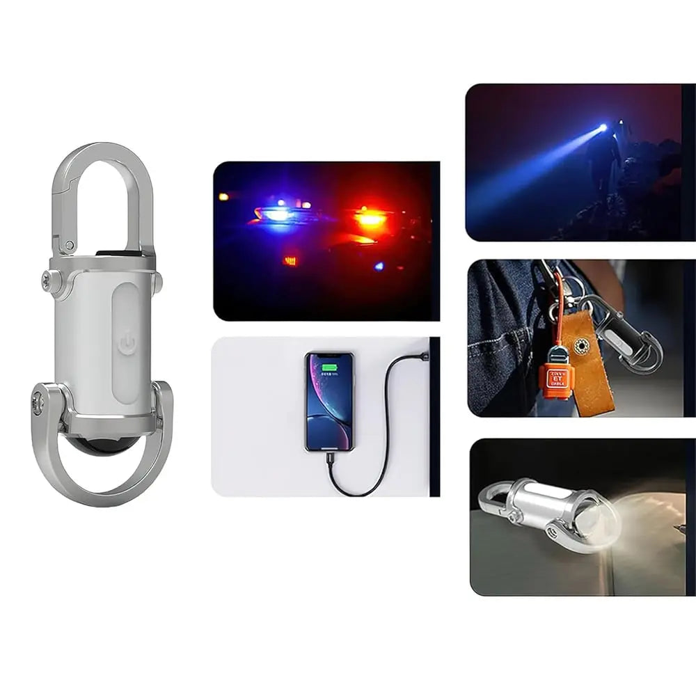 Mini USB-C Wiederaufladbare Schlüsselanhänger-Taschenlampe Mivoza Deutschland