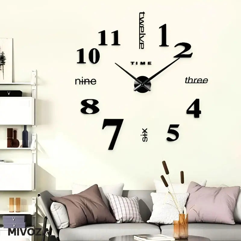 Moderne rahmenlose DIY-Wanduhr Mivoza Deutschland