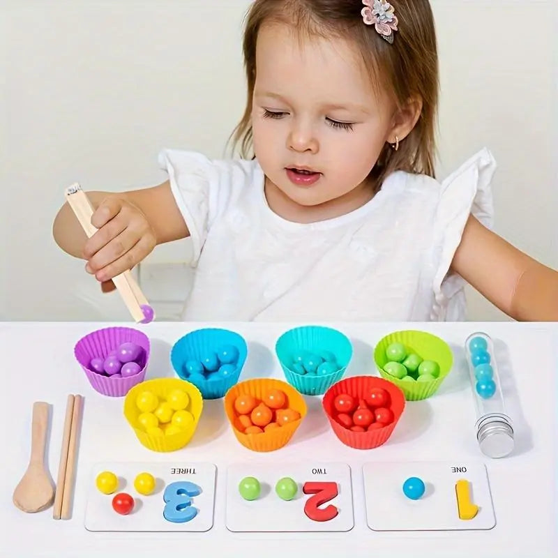 Montessori-Rechenspiel mit Holzperlen – Fördert Zahlenverständnis Mivoza Deutschland