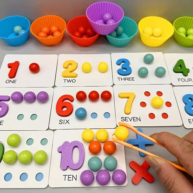 Montessori-Rechenspiel mit Holzperlen – Fördert Zahlenverständnis Mivoza Deutschland