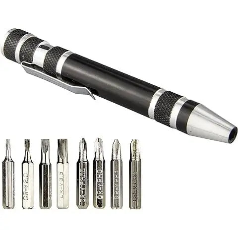 Multi-Bit Mini-Schraubendreher – Kompaktes Reparaturwerkzeug aus Aluminiumlegierung Mivoza Deutschland