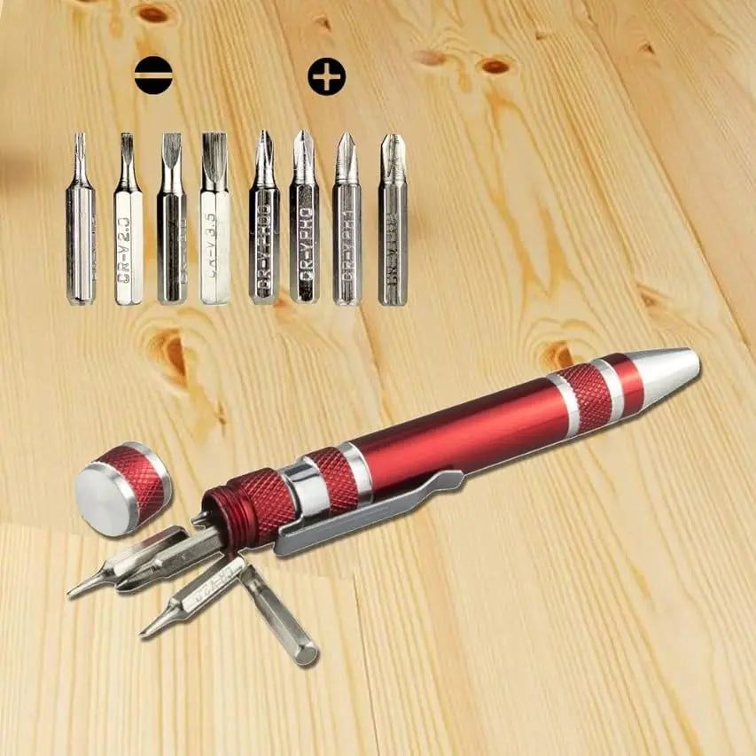 Multi-Bit Mini-Schraubendreher – Kompaktes Reparaturwerkzeug aus Aluminiumlegierung Mivoza Deutschland