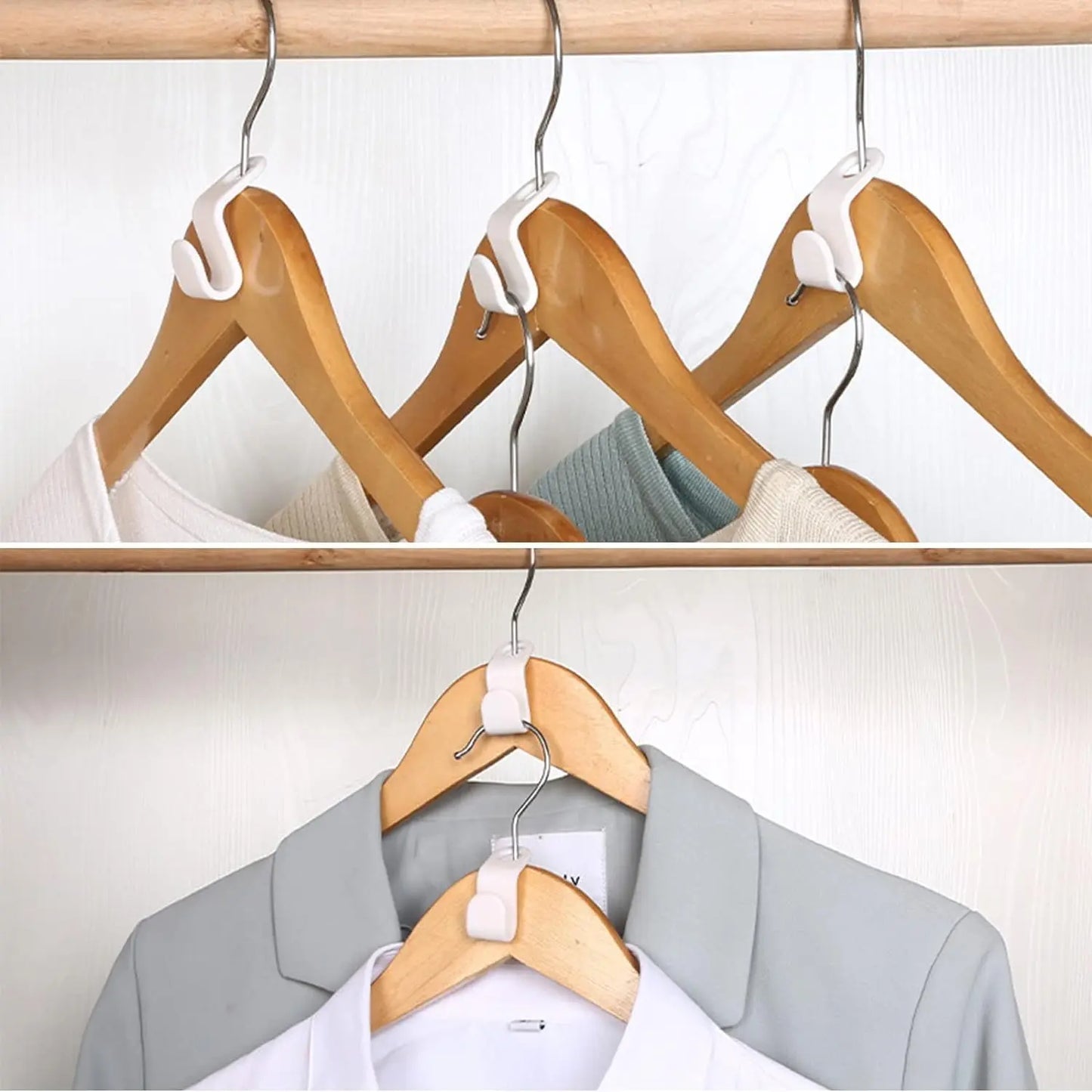 Multifunktions-Kleiderbügelhaken – Schnell Outfits planen & platzsparend sortieren Mivoza Deutschland