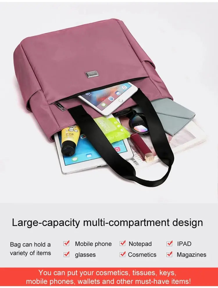 Nylon-Schultertasche mit großem Fassungsvermögen – wasserabweisend mit mehreren Taschen Mivoza Deutschland