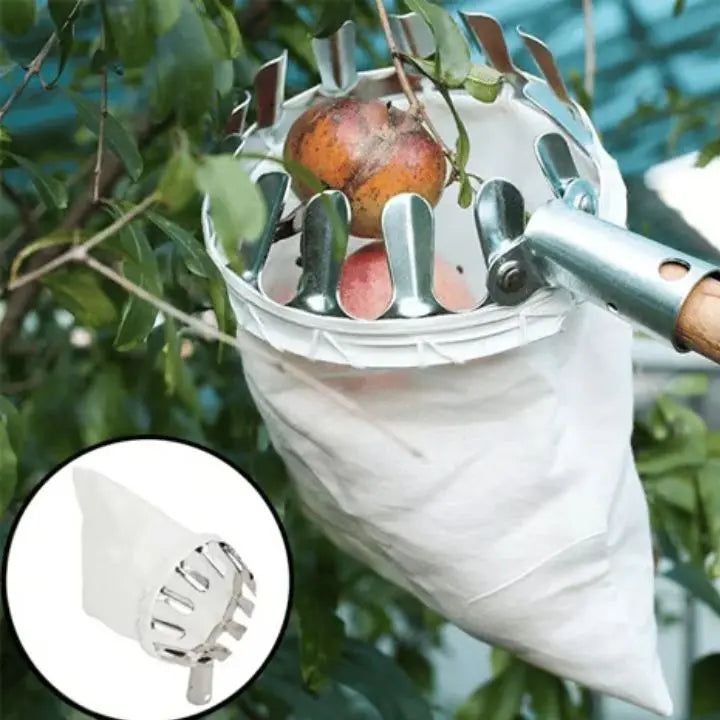Obstpflücker-Korb – Leicht & mit Wechselbeutel (16 cm Kopf) Mivoza Deutschland