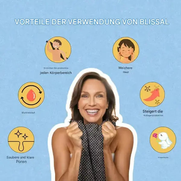1+1 GRATIS | Peeling-Duschtuch mit Silberionen – Tiefenreinigung & sanfte Exfoliation Mivoza Deutschland