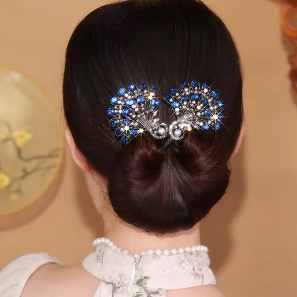 Pfauenflügel Haarclip Set – Glanz für Abendkleider (2er Set) Mivoza Deutschland