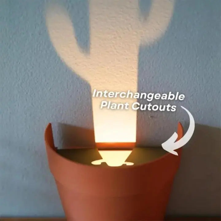 Pflanzentopf mit 7 Lichtprojektionen für Wanddeko Mivoza Deutschland