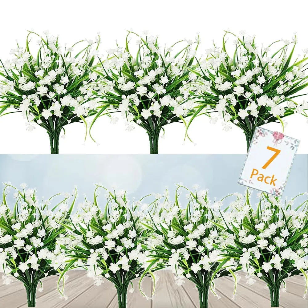 Pflegeleichte künstliche Outdoor-Blumen – Naturgetreu und UV-beständig (7er-Pack) Mivoza Deutschland