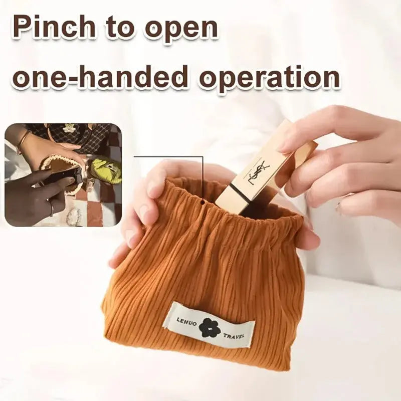 Pinch-Open Kosmetiktasche — Praktisch für Lippenstift & Accessoires Mivoza Deutschland