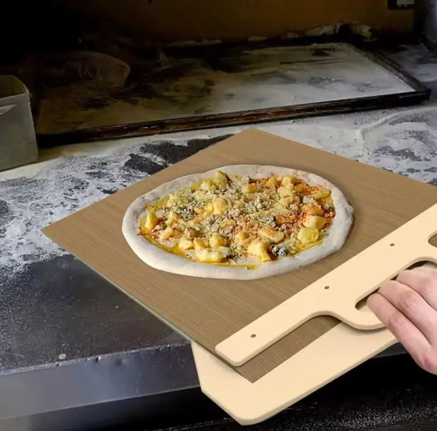 Pizzaschieber mit Rollgurt — Teigschonendes Schiebewerkzeug für perfekte Pizzen Mivoza Deutschland