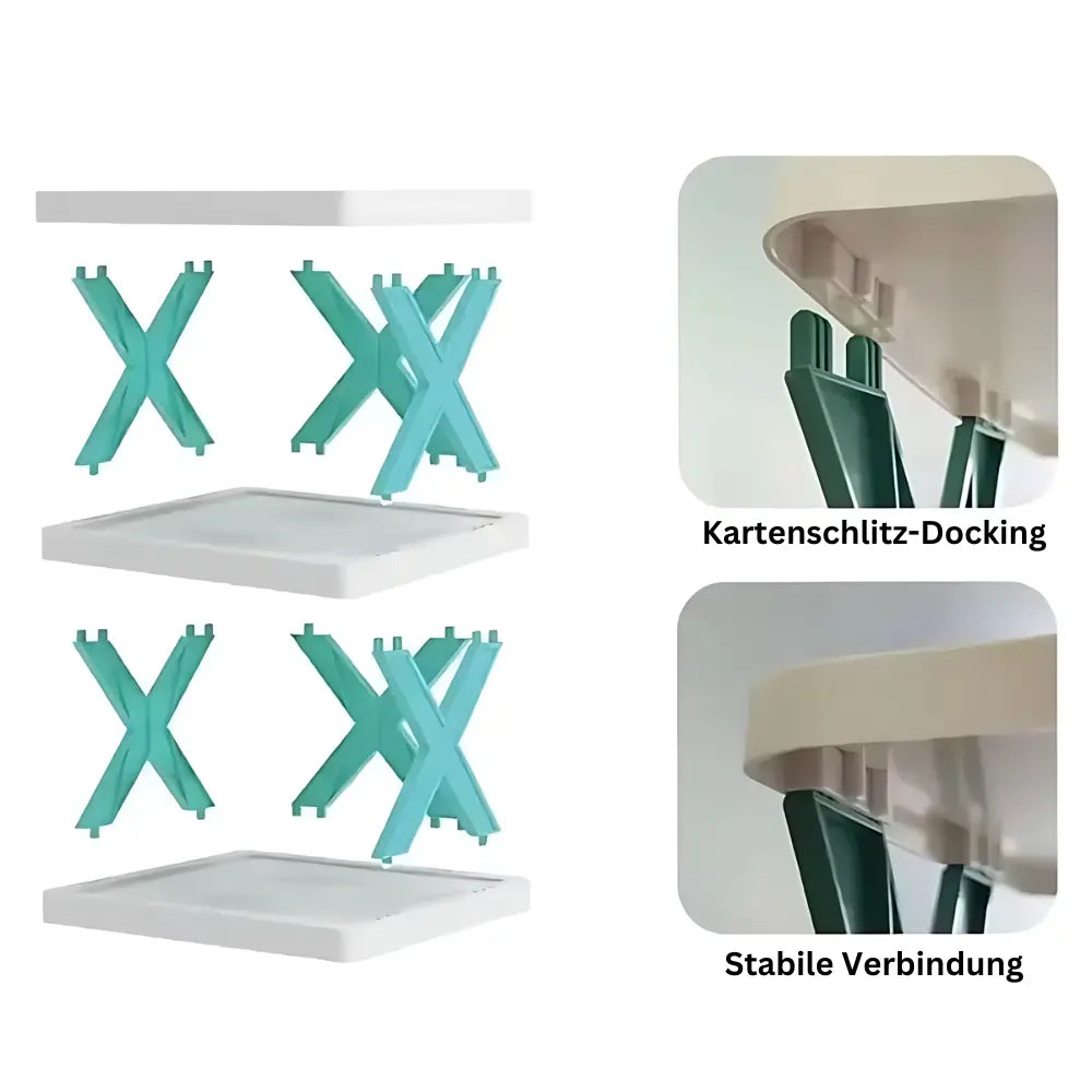Platzsparender faltbarer Schuhablage-Organisator Mivoza Deutschland