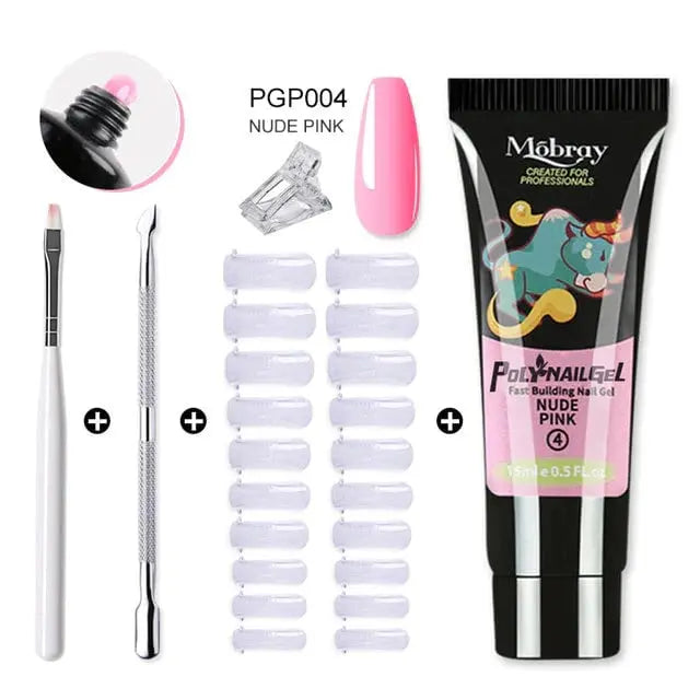 Polygel Nagelset — Langanhaltendes, geruchloses Gel für perfekte Nägel Mivoza Deutschland
