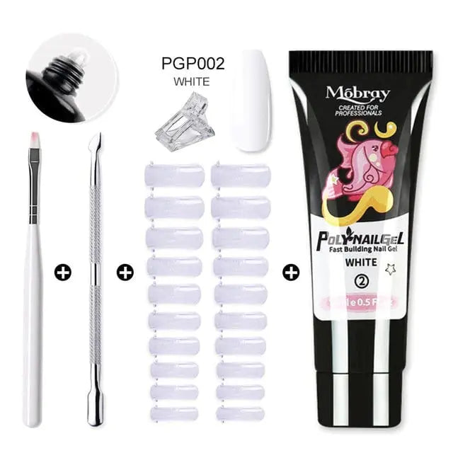Polygel Nagelset — Langanhaltendes, geruchloses Gel für perfekte Nägel Mivoza Deutschland