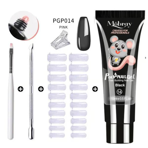Polygel Nagelset — Langanhaltendes, geruchloses Gel für perfekte Nägel Mivoza Deutschland