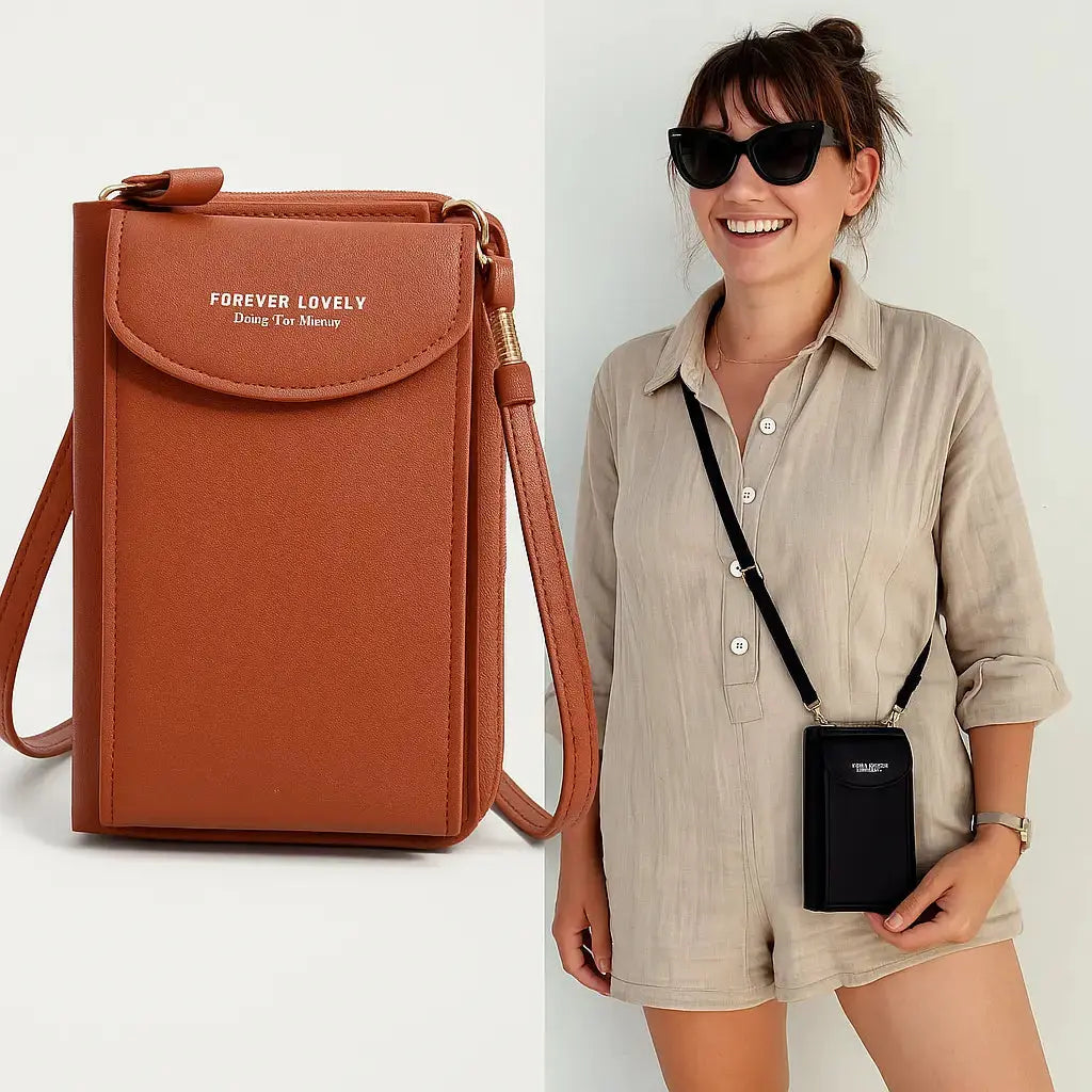 Praktische Clutch-Geldbörse mit Schulterriemen – Abnehmbar & vielseitig tragbar Mivoza Deutschland