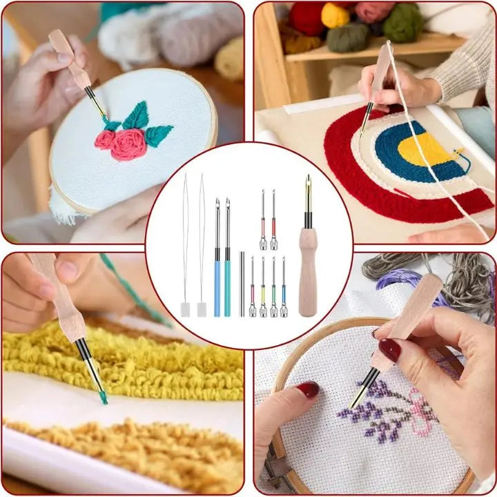 Premium Stick- & Stanznadel Set – Perfekte Stickereien leicht gemacht Mivoza Deutschland