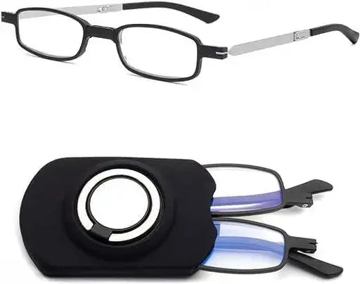 Randlose Gleitsicht-Lesebrille mit Blaulichtfilter und Titanfassung Mivoza Deutschland