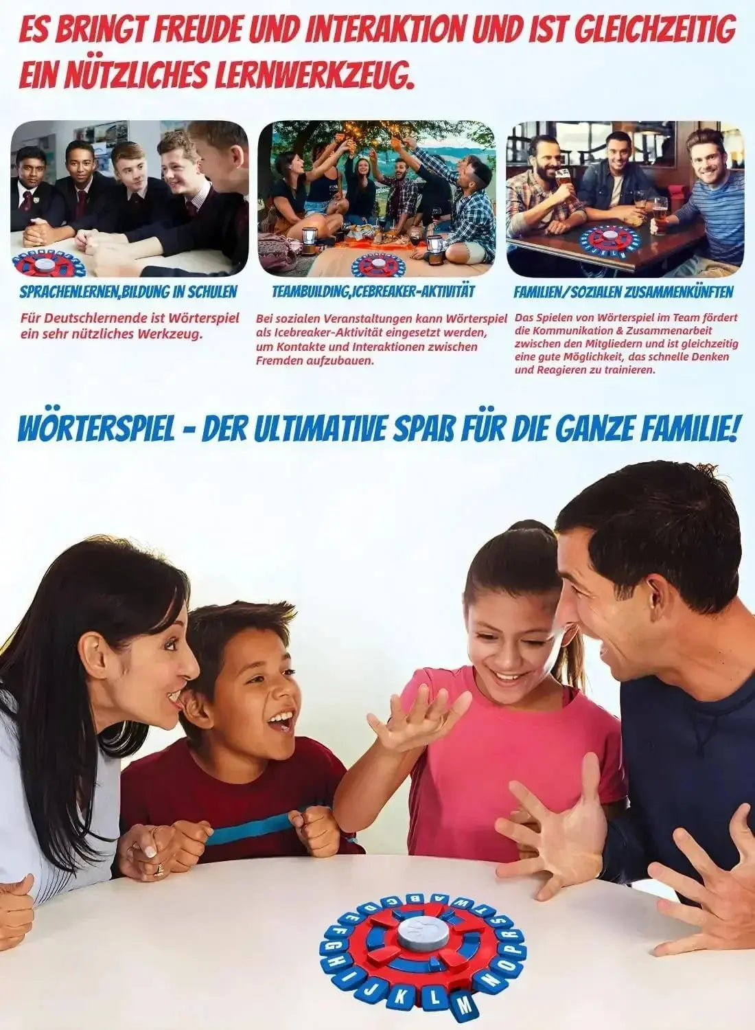 Rasantes Familien-Wortspiel | Spaß für alle Altersgruppen Mivoza Deutschland