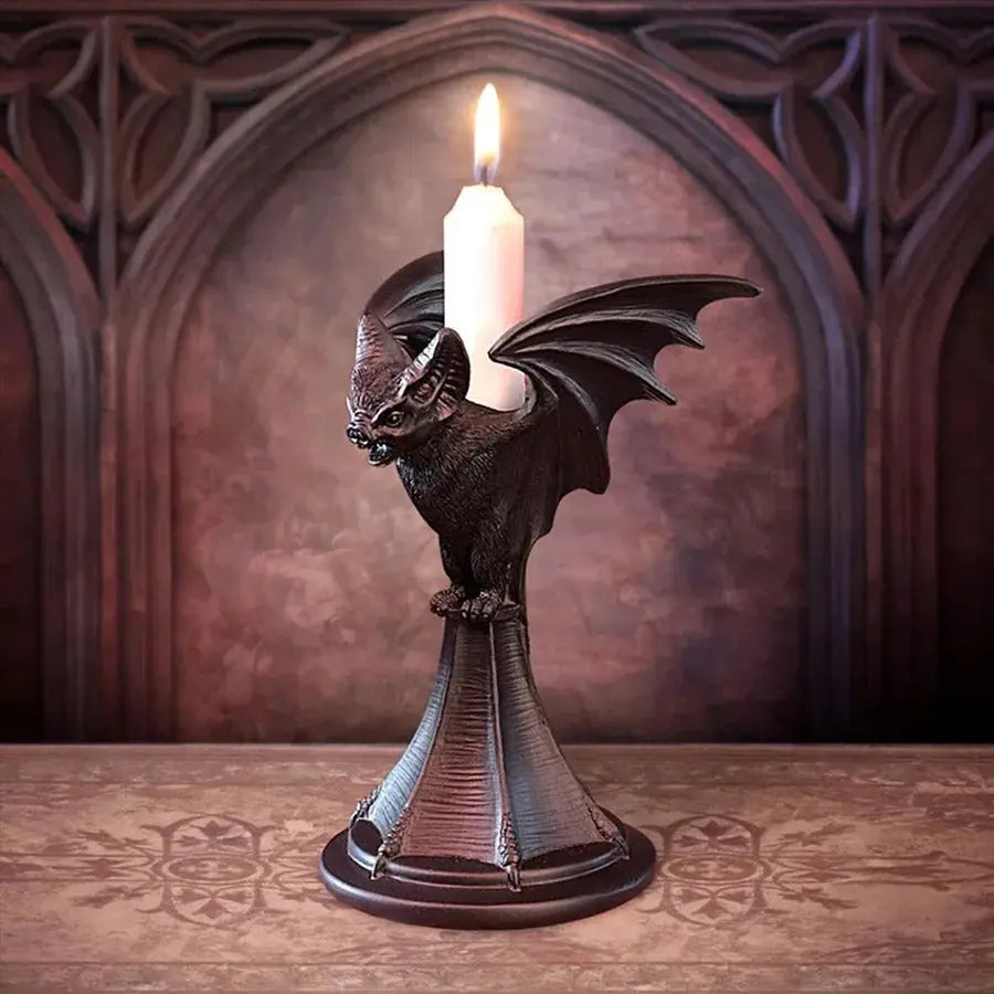 Resin-Kerzenständer im Gothic Stil — Creepy Deko für Partynächte Mivoza Deutschland