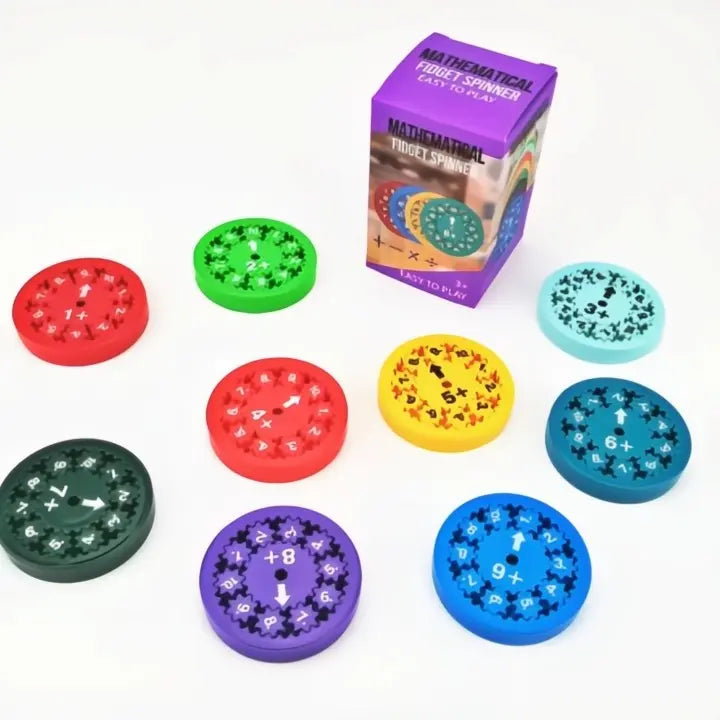 Ruhiges Mathematik-Training für Kinder: 9-teiliges Fidget-Spinner-Set löst Hausaufgaben-Streitigkeiten Mivoza Deutschland