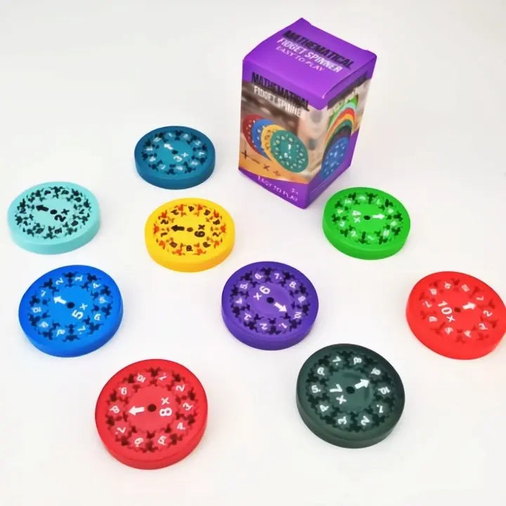 Ruhiges Mathematik-Training für Kinder: 9-teiliges Fidget-Spinner-Set löst Hausaufgaben-Streitigkeiten Mivoza Deutschland