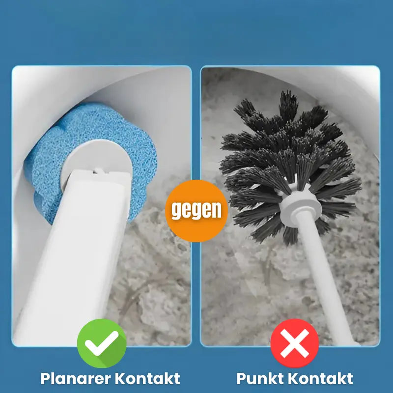 Rutschfeste Toilettenbürste mit austauschbaren Reinigungspads Mivoza Deutschland