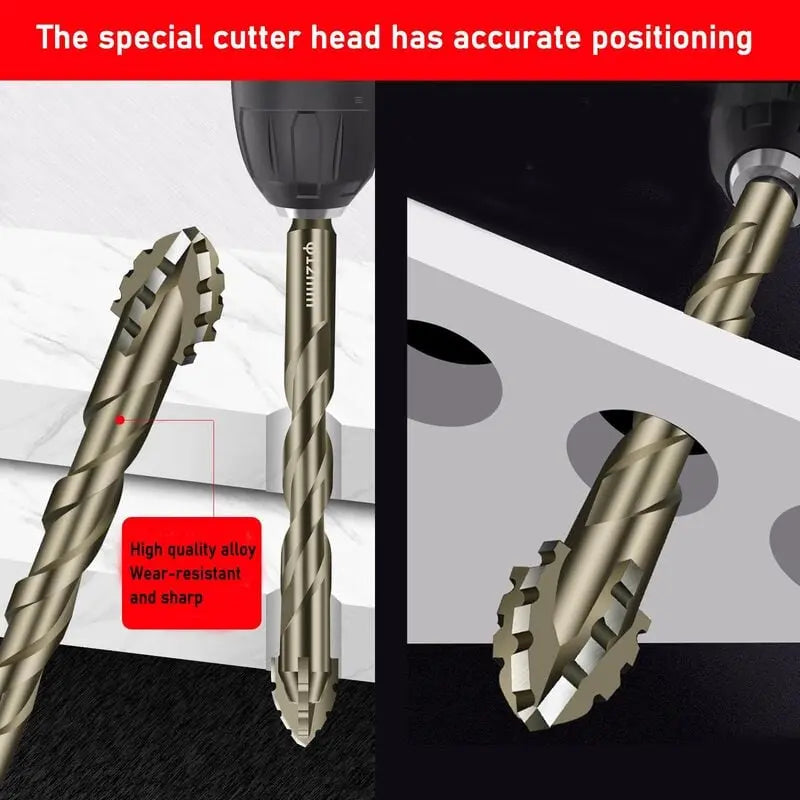Sägezahn-Bohrer Set — Titanbeschichtet & hitzebeständig im 4-Nut-Design 6er Set Mivoza Deutschland